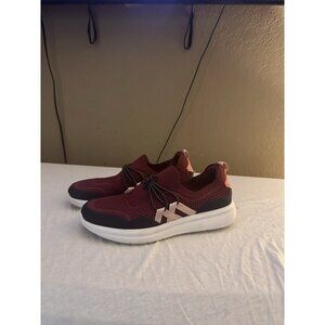 Clarks Cloudsteppers Ezera Run Slip On Comfort Loafers Sneakers  Burgundy  8 M
